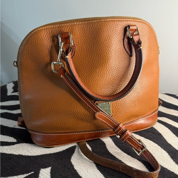 Dooney & Bourke Brown Leather Satchel - Picture 12 of 12